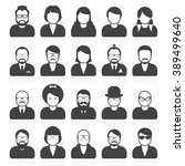 simple people avatars and... | Shutterstock .eps vector #389499640