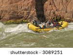 Rafters On Colorado River In...