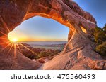 Sunrise At Partition Arch  In...