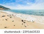 Small photo of Rocks in Porto Sa Ruxi shore, Sardinia