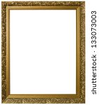 antique golden frame isolated... | Shutterstock . vector #133073003