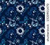 seamless pattern with sketch... | Shutterstock .eps vector #1520901470