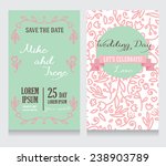 beautiful floral wedding... | Shutterstock .eps vector #238903789