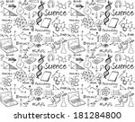 science doodle seamless... | Shutterstock .eps vector #181284800