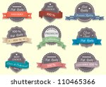  nine premium quality labels... | Shutterstock .eps vector #110465366
