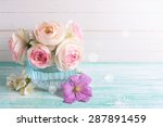 Pastel Sweet Roses  Clematis...
