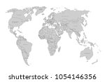 political map of the world.... | Shutterstock .eps vector #1054146356