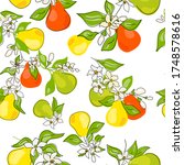 fresh green  yellow  orange... | Shutterstock .eps vector #1748578616