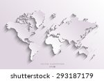 image of a vector world map | Shutterstock .eps vector #293187179
