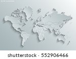 political map of the world.... | Shutterstock .eps vector #552906466