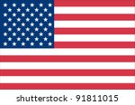 united states flag | Shutterstock .eps vector #91811015