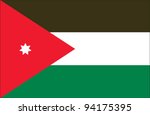 jordan flag | Shutterstock .eps vector #94175395