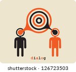 dialogue contact ... | Shutterstock .eps vector #126723503