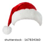 Santa hat isolated on white...