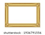 The Antique Gold Frame Isolated ...
