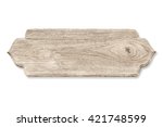Old Plank Wood Isolated On...