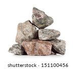 Pile Of Granite Stones Isolated ...