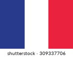 flag of france. vector... | Shutterstock .eps vector #309337706
