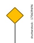 blank warning sign. a blank... | Shutterstock . vector #170639696