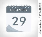 december 29   calendar icon  ... | Shutterstock .eps vector #1997440376