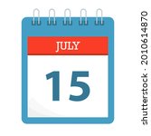 july 15   calendar icon  ... | Shutterstock .eps vector #2010614870