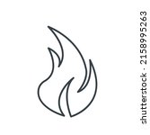 bonfire thin line icon. element ... | Shutterstock .eps vector #2158995263