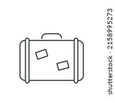 suitcase thin line icon.... | Shutterstock .eps vector #2158995273