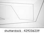 abstract white interior with... | Shutterstock . vector #429236239
