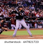 Small photo of Kevan Smith catcher for the Chicago White Sox at Chase Field in Phoenix Arizona USA May 24 ,2017.