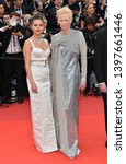 Small photo of CANNES, FRANCE. May 14, 2019: Selena Gomez & Tilda Swinton at the gala premiere for "The Dead Don't Die" at the Festival de Cannes. Picture: Paul Smith / Featureflash