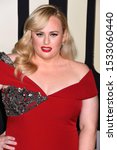 Small photo of LOS ANGELES, USA. October 15, 2019: Rebel Wilson at the premiere of "JoJo Rabbit" at the Hollywood American Legion. Picture: Paul Smith/Featureflash