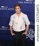 Small photo of LOS ANGELES, CA. October 20, 2022: Lukas Gage at the season 2 premiere for HBO's "The White Lotus" at Goya Studios, Hollywood. Picture: Paul Smith-Featureflash