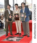 Small photo of LOS ANGELES, CA. January 30, 2023: Kevin Jonas, Nick Jonas and Joe Jonas at the Hollywood Walk of Fame Star ceremony. Picture: Paul Smith-Featureflash