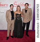 Small photo of LOS ANGELES, USA. November 14, 2023: Josey McNamara, Margot Robbie and Tom Ackerley at the premiere for Saltburn at The Theatre at Ace Hotel. Picture: Paul Smith-Featureflash