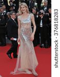 Small photo of CANNES, FRANCE - MAY 18, 2014: Vanessa Hessler at the gala premiere of "The Homesman" at the 67th Festival de Cannes.