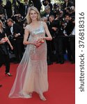 Small photo of CANNES, FRANCE - MAY 18, 2014: Vanessa Hessler at the gala premiere of "The Homesman" at the 67th Festival de Cannes.