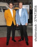 Small photo of LOS ANGELES, CA - NOVEMBER 3, 2014: Jim Carrey & Jeff Daniels (right) at the premiere of their movie "Dumb and Dumber To" at the Regency Village Theatre, Westwood.