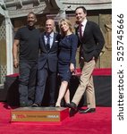 Small photo of LOS ANGELES, CA. September 29, 2016: Eddie Murphy, Jeffrey Katzenberg, Stacey Snider & Jim Parsons at the hand & footprint ceremony honoring Jeffrey Katzenberg at the TCL Chinese Theatre, Hollywood.