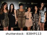 Small photo of 8-17-11, Hollywood, CA - Kim, Khloe, Kris, & Kourtney Kardashian, with Kylie & Kendall Jenner. Kardashian Kollection Launch Party at The Colony. By: Kevan Brooks/AdMedia