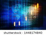 2d rendering stock market... | Shutterstock . vector #1448174840