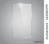 Vector Of Rectangle Glass Frame.