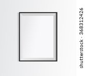 blank frame on white wall. | Shutterstock .eps vector #368312426