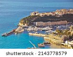 View of Monaco Port Hercules and historic old town, Principality of Monaco