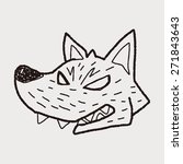 werewolf doodle | Shutterstock . vector #271843643