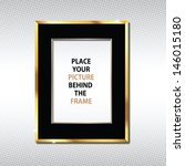 Golden Frame  For Placing Your...