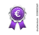 euro sign violet vector icon... | Shutterstock .eps vector #333800369