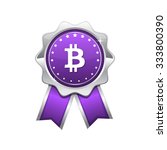 bit coin violet vector icon... | Shutterstock .eps vector #333800390