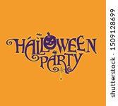 halloween party vector logo... | Shutterstock .eps vector #1509128699