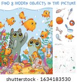 find 8 hidden objects in the... | Shutterstock .eps vector #1634183530