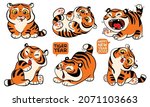 Funny Little Tiger Cubs. Symbol ...
